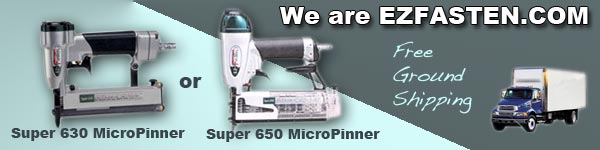 free ground shipping on Super 630 and Super 650 ez-fasten micropinners